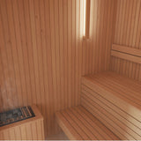 Auroom Familia 79×79 Indoor Sauna Kit | 5-Person Classic Finnish Sauna