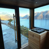 Auroom Arti 91×111 Outdoor Sauna | 5-Person Cabin with Front Terrace