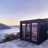 Auroom Arti 91×111 Outdoor Sauna | 5-Person Cabin with Front Terrace