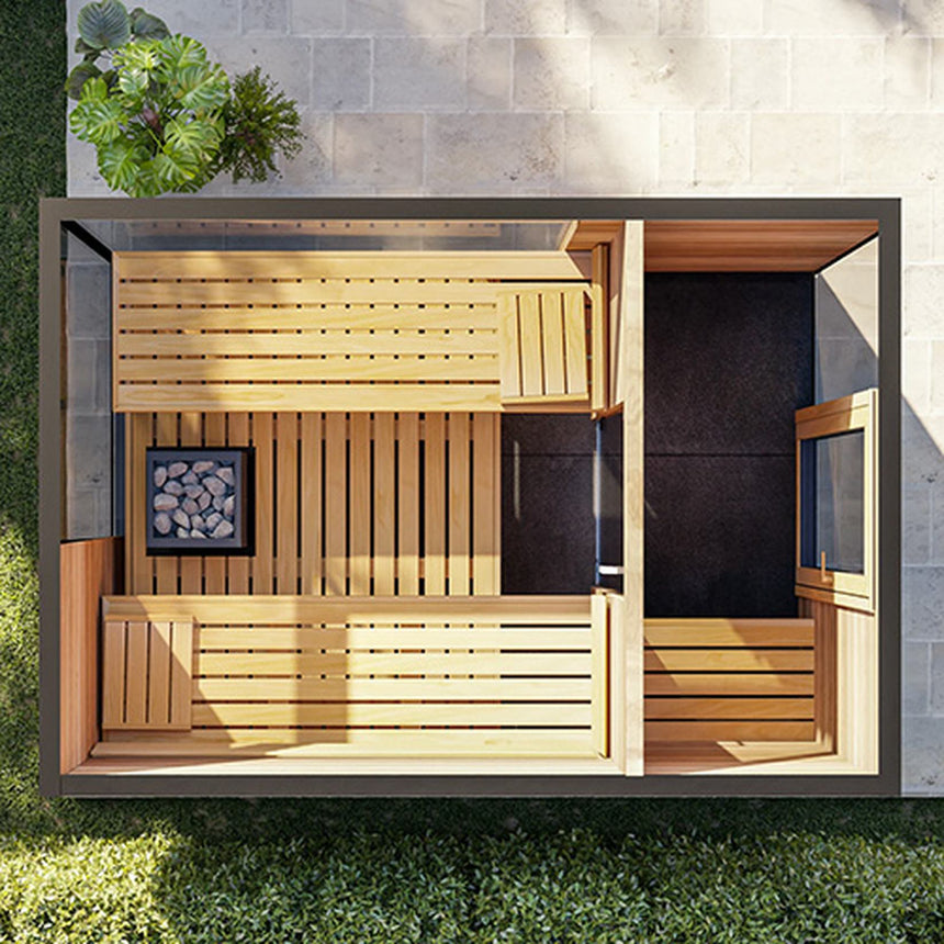 ThermaSol Ombra 4–5 Person Outdoor Sauna Cabin