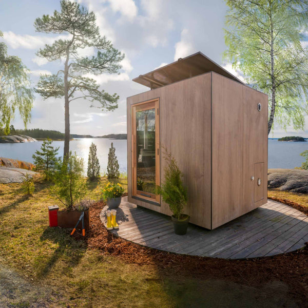 ThermaSol Solaris 2–5 Person Solar-Powered Outdoor Sauna Cabin