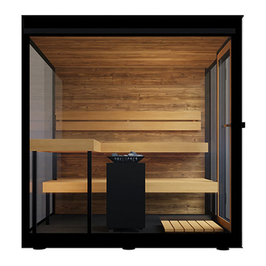 ThermaSol Vue 3–4 Person Panoramic Outdoor Sauna Cabin