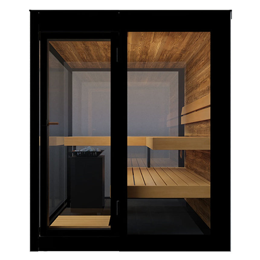ThermaSol Vue 3–4 Person Panoramic Outdoor Sauna Cabin