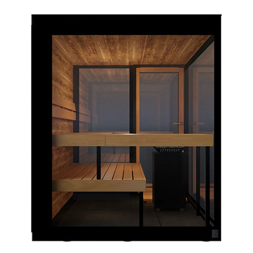ThermaSol Vue 3–4 Person Panoramic Outdoor Sauna Cabin